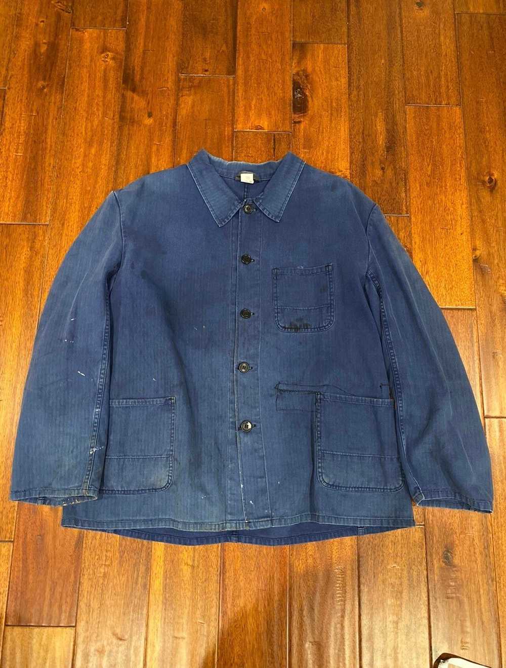 Vintage Vintage French workwear repaired coat - image 1