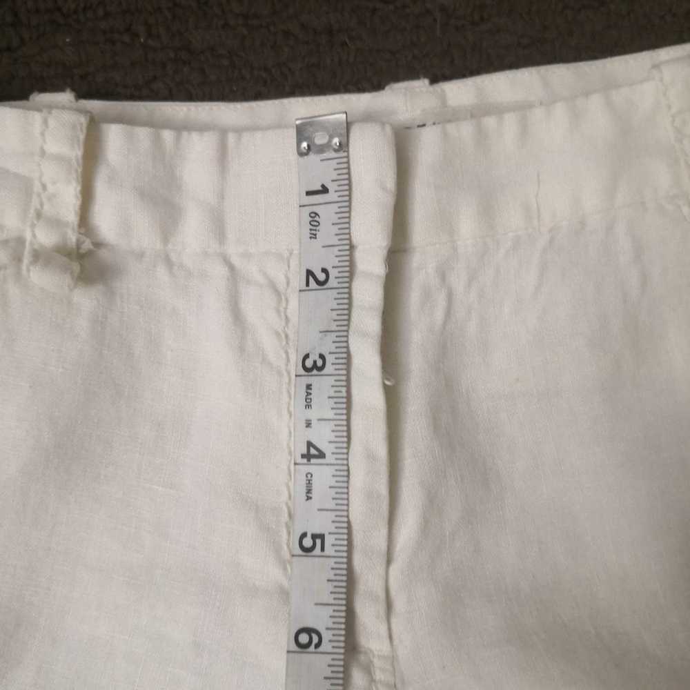 Other Max Studio White Linen Shorts Size 4 - image 6