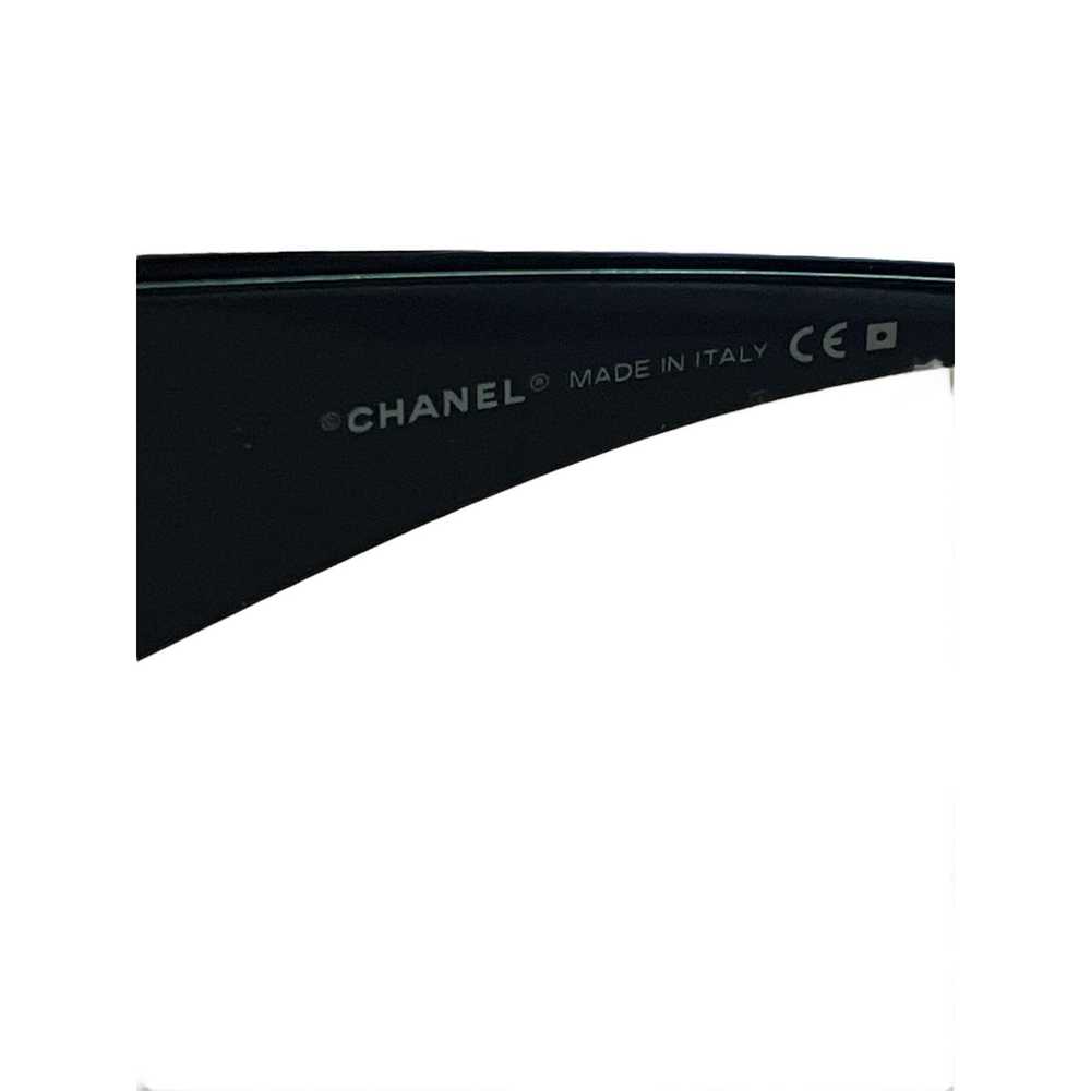 Chanel Chanel Black Sunglasses with Pearl Logo 50… - image 5