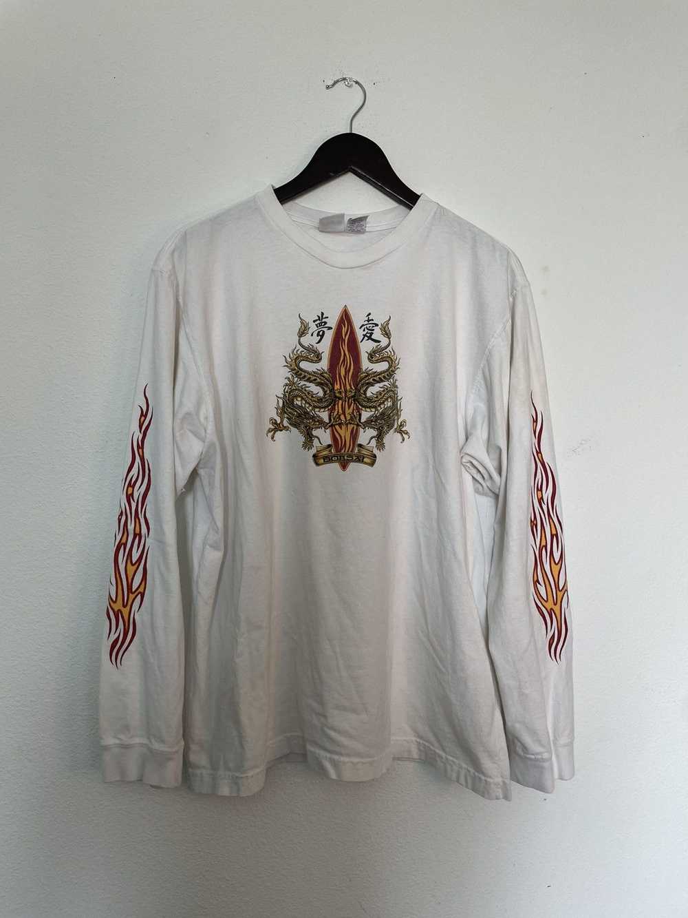 Vintage Vintage y2k dragon flames longsleeve - image 1