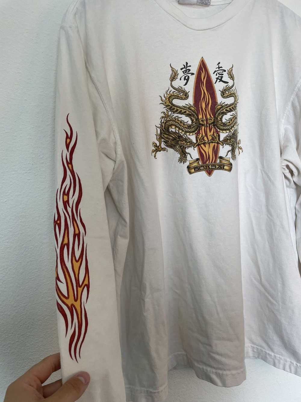 Vintage Vintage y2k dragon flames longsleeve - image 3