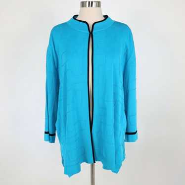 Vintage Ming Wang Cardigan Sweater 3X Plus Open F… - image 1