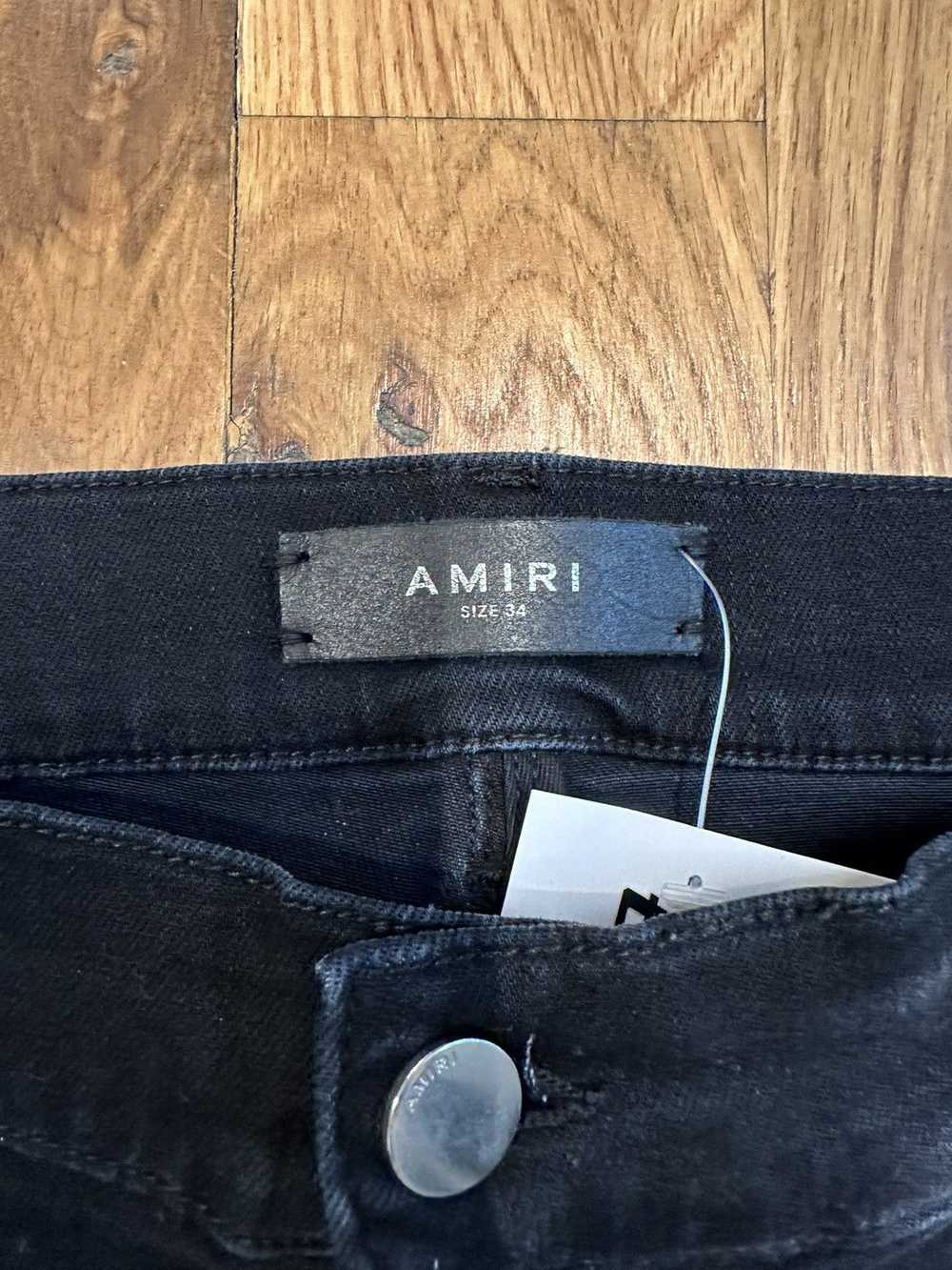 Amiri Amiri MX1 Gray Paisley Patches Black Denim … - image 5