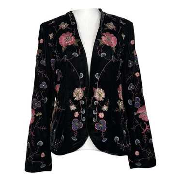 Anthropologie Ett:twa Floral discount Velvet Wrap Blazer 12