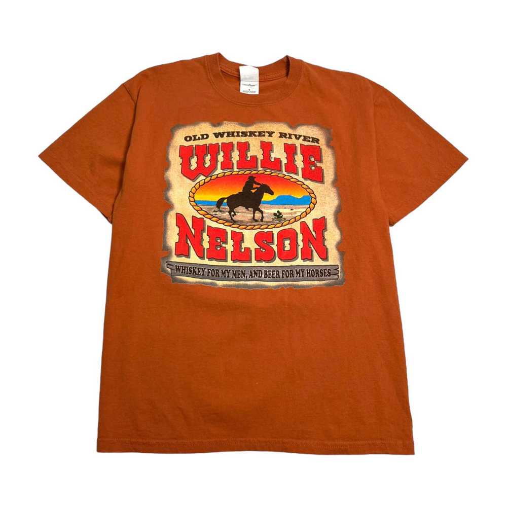 Gildan Willie Nelson Old Whiskey River Tour Tee M - image 1