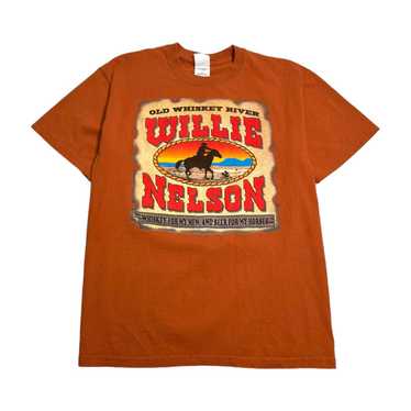 Gildan Willie Nelson Old Whiskey River Tour Tee M - image 1