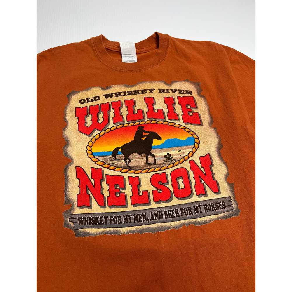 Gildan Willie Nelson Old Whiskey River Tour Tee M - image 3