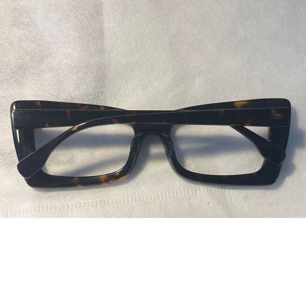 Designer Zeelool Newell Rectangle Tortoise Glasses - image 3