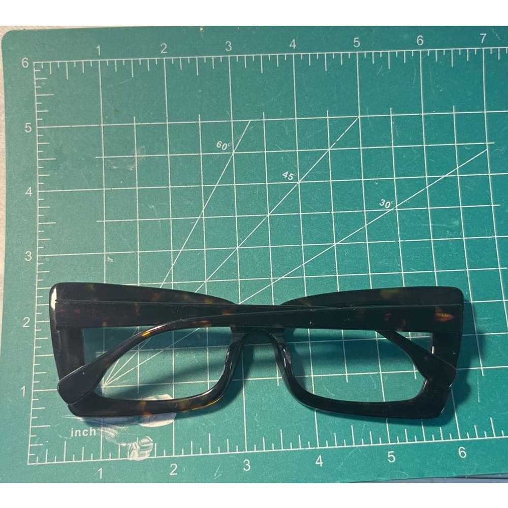 Designer Zeelool Newell Rectangle Tortoise Glasses - image 4