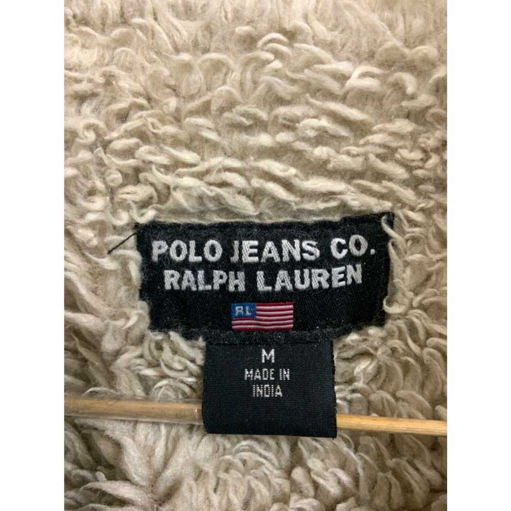 Ralph Lauren Vintage Polo Jeans Leather Shearling… - image 3