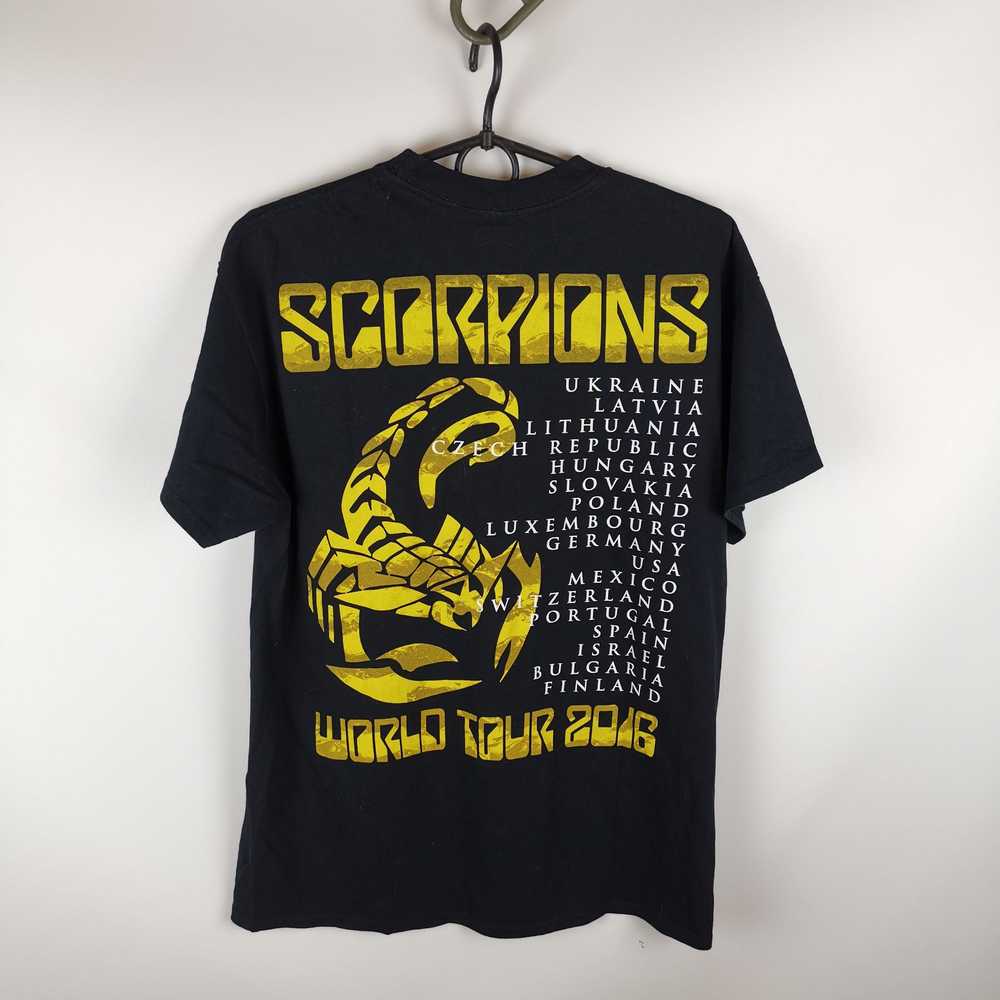 Band Tees × Gildan × Rock T Shirt Scorpions 2016 … - image 3