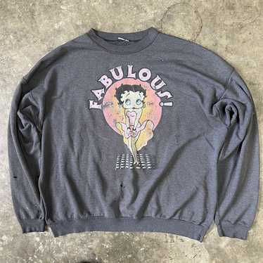 Art × Vintage Vintage 90s Betty Boop Faded Black … - image 1