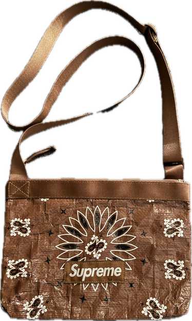 Supreme Supreme Bandana Tarp Side Bag in Brown