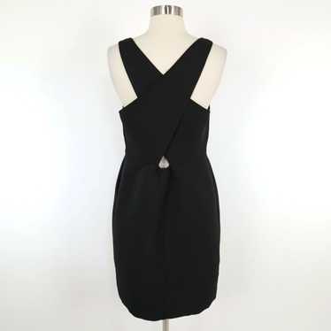 Vintage Maeve Sheath Dress 10 Black Rocklin Criss… - image 1