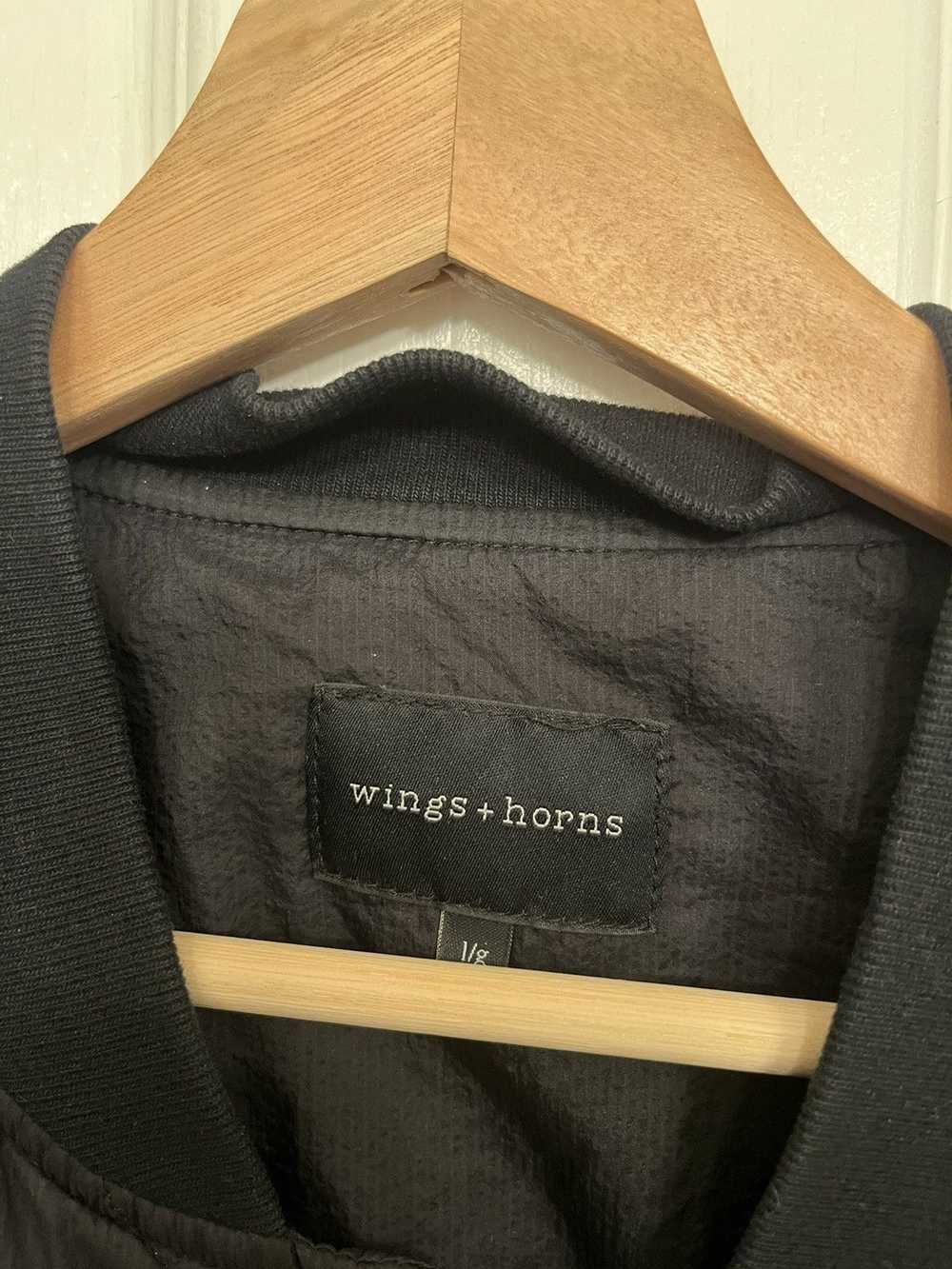 Wings + Horns wings + horns Combat Quilted Bomber… - image 3