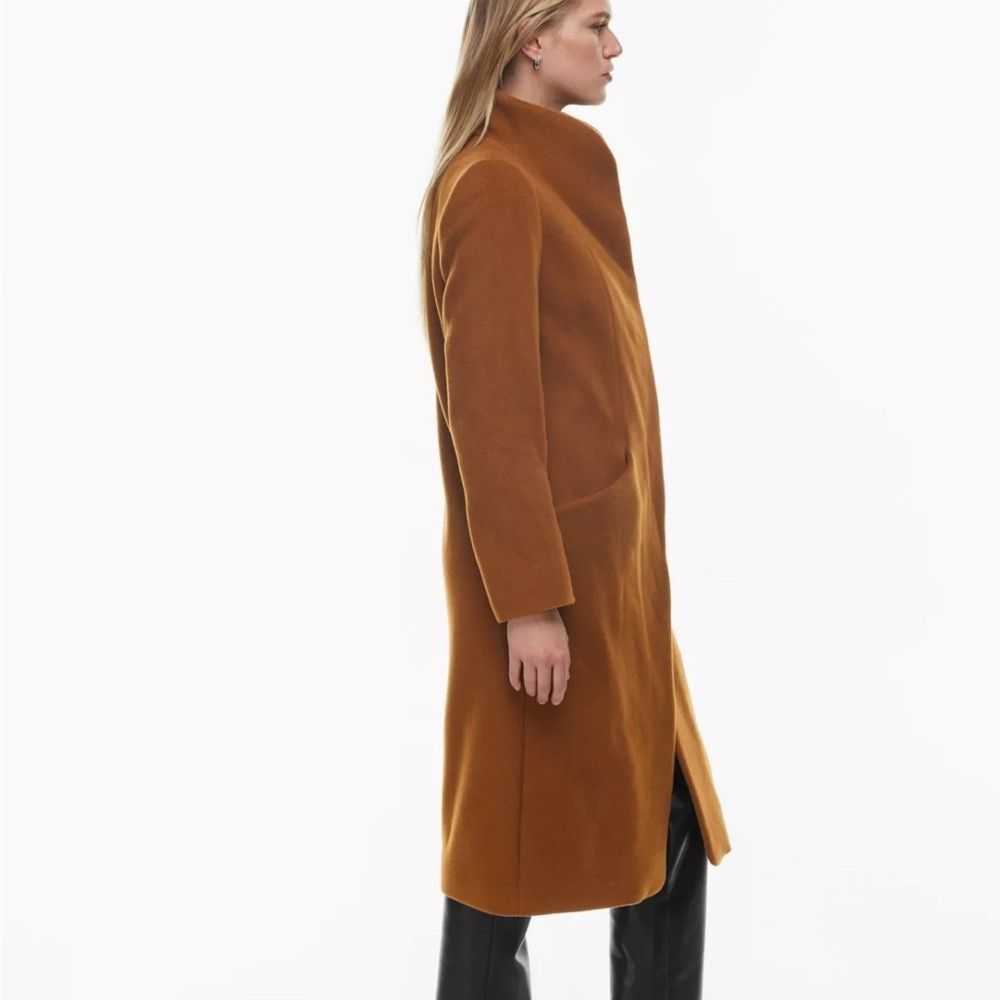 Aritzia Wilfred Wool Brown Coat Women’s Size S - image 2