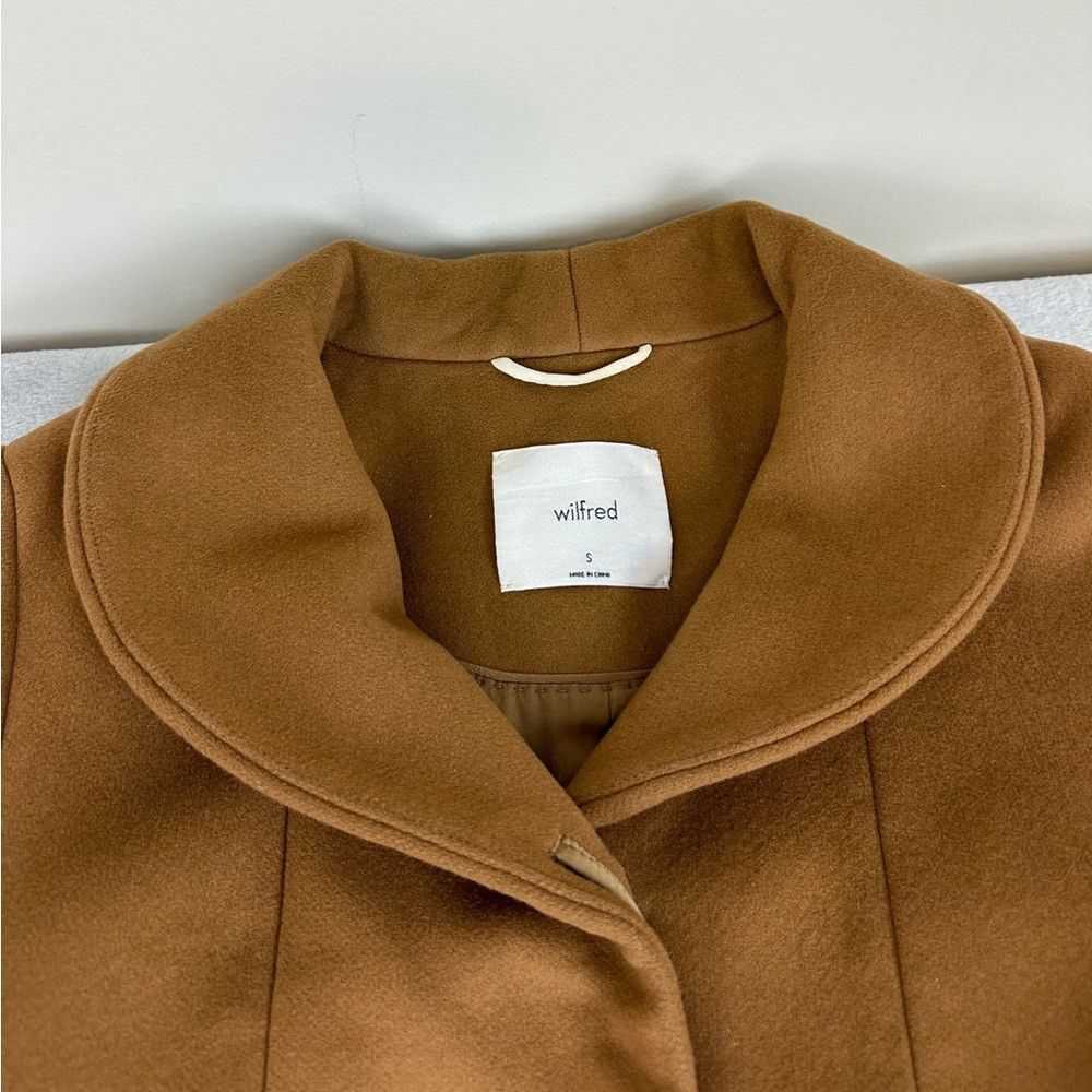 Aritzia Wilfred Wool Brown Coat Women’s Size S - image 9