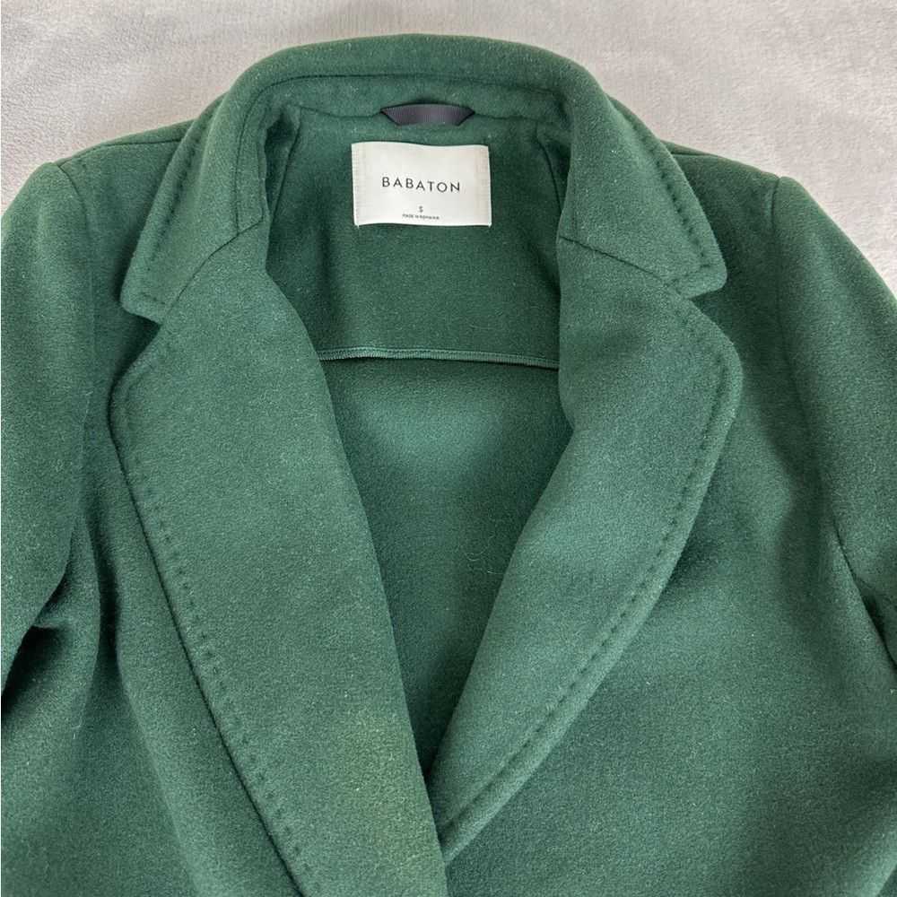 Aritzia Babaton The Stedman Green Wool Coat Women… - image 7