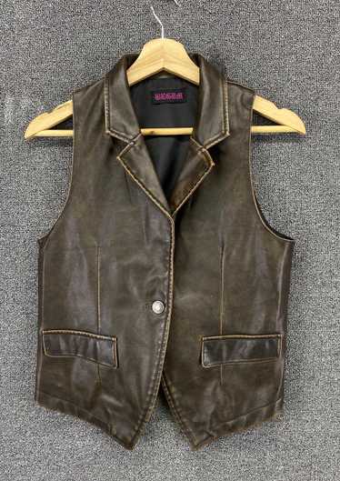 Japanese Brand × Leather × Tracey Vest Vintage Re… - image 1
