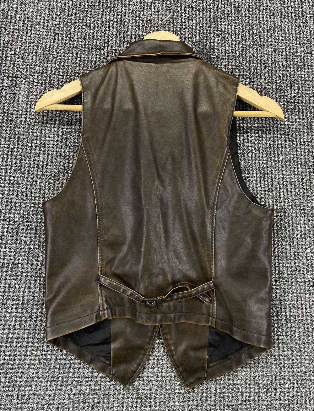 Japanese Brand × Leather × Tracey Vest Vintage Re… - image 6