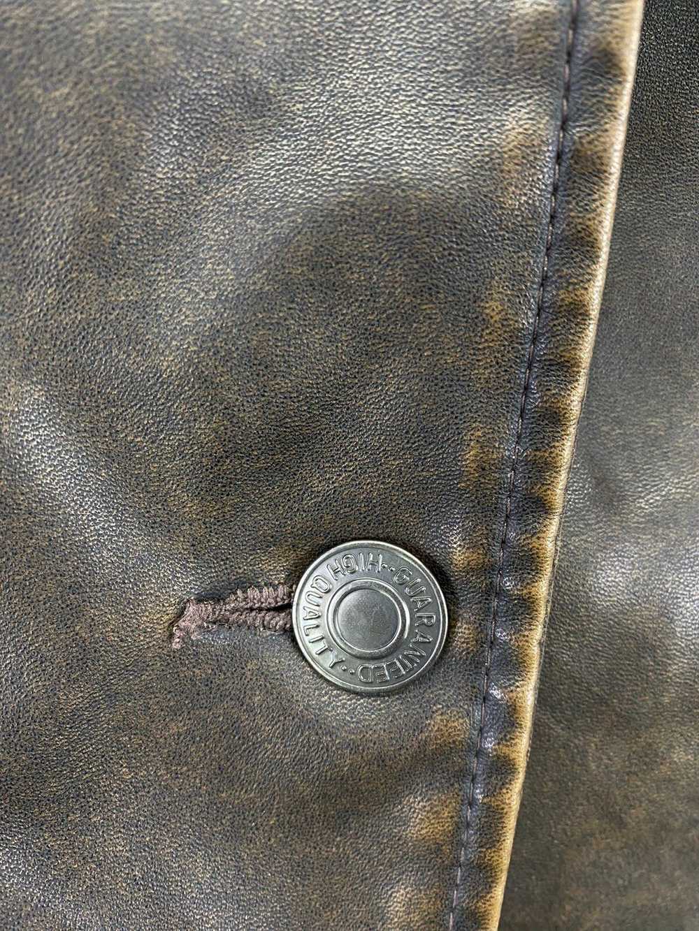 Japanese Brand × Leather × Tracey Vest Vintage Re… - image 7