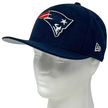 New Era New England Patriots Hat Blue New Era 59F… - image 1