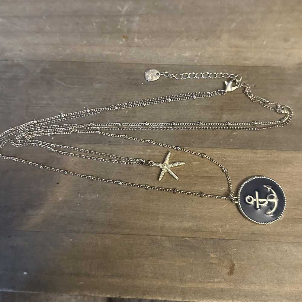 Other Layered nautical starfish and anchor pendan… - image 4