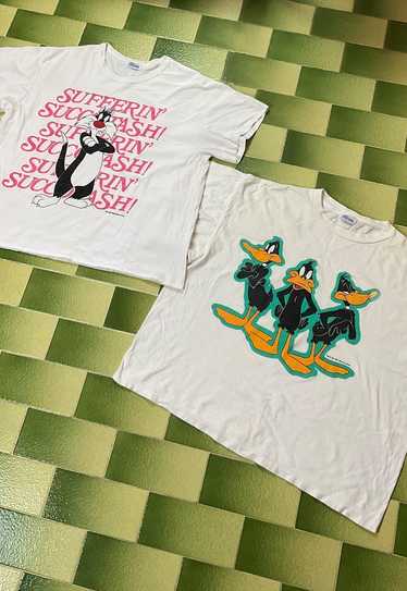 Two Vintage 90s 1993-94 Sylvester the Cat & Daffy 