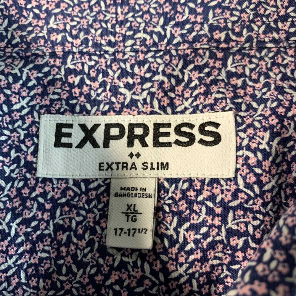 Express EXPRESS Shirt Mens XL Floral Button Up Lo… - image 3