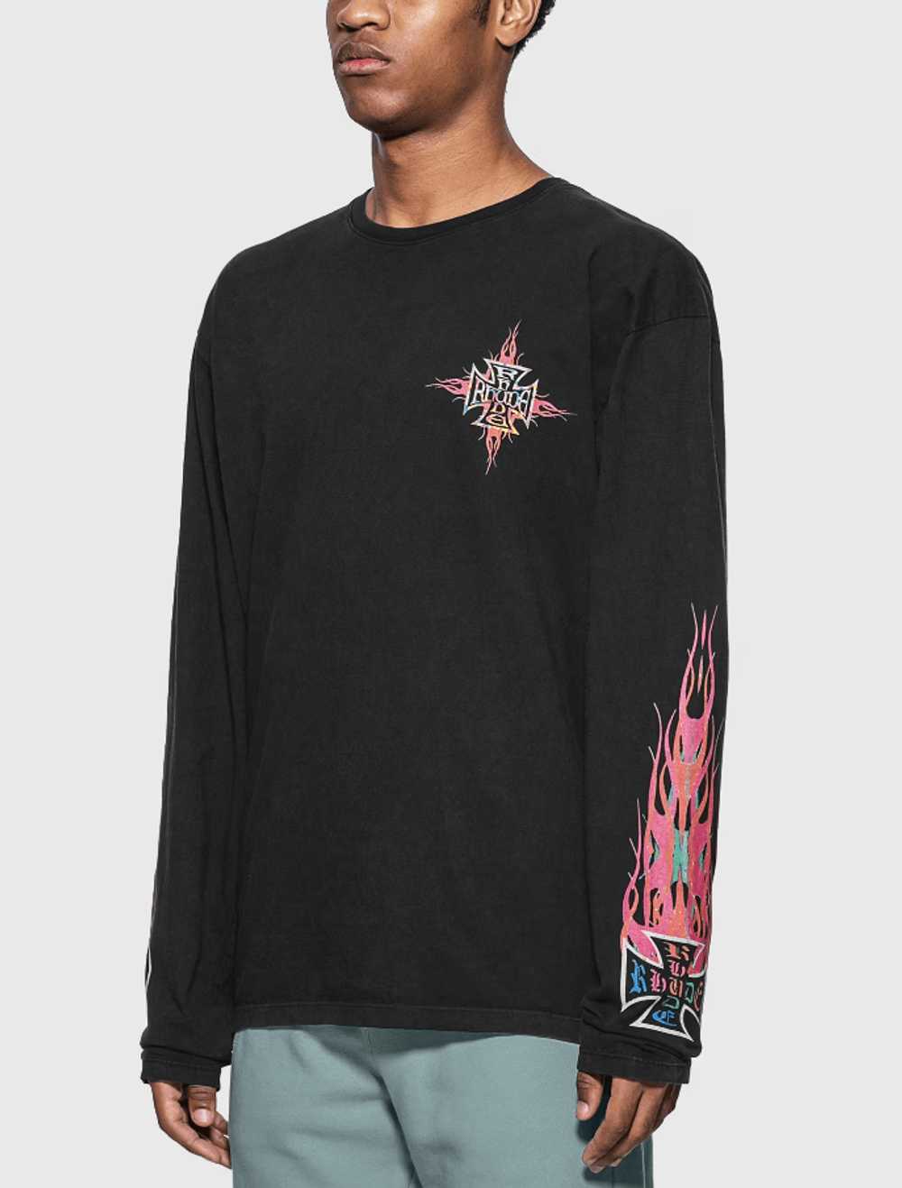 Rhude × Streetwear RHUDE NEON FLAME LONG SLEEVE T… - image 6