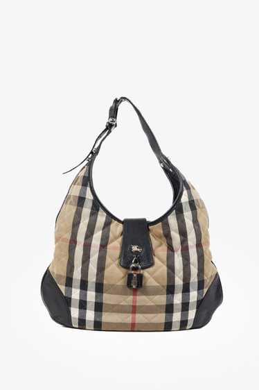 Burberry Burberry Brooke House Check Hobo Bag - image 1