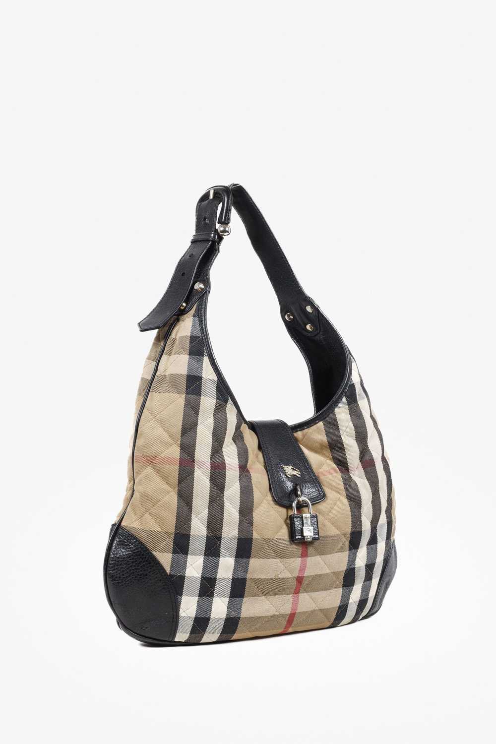 Burberry Burberry Brooke House Check Hobo Bag - image 2