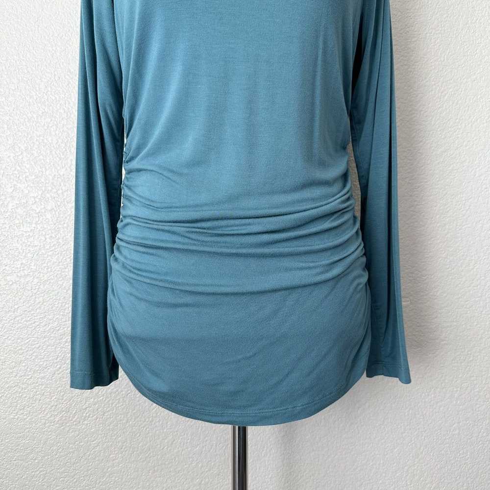 Other Soft Surroundings Teal Cinched Side Long Sl… - image 3