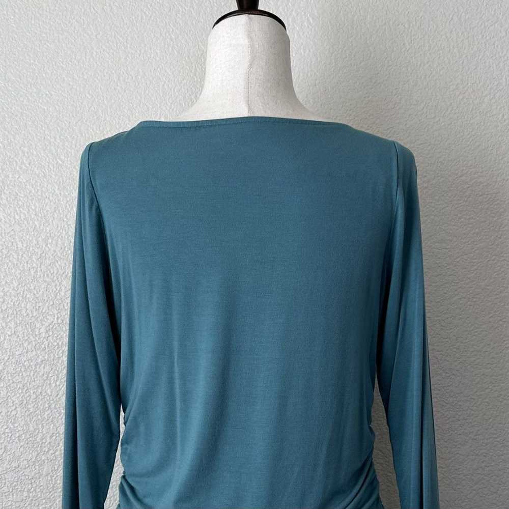 Other Soft Surroundings Teal Cinched Side Long Sl… - image 8