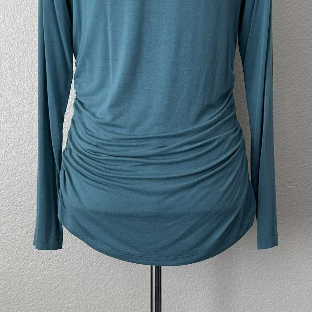 Other Soft Surroundings Teal Cinched Side Long Sl… - image 9