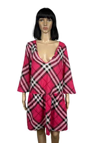 Burberry Burberry Brit Checkered Cotton Dress size