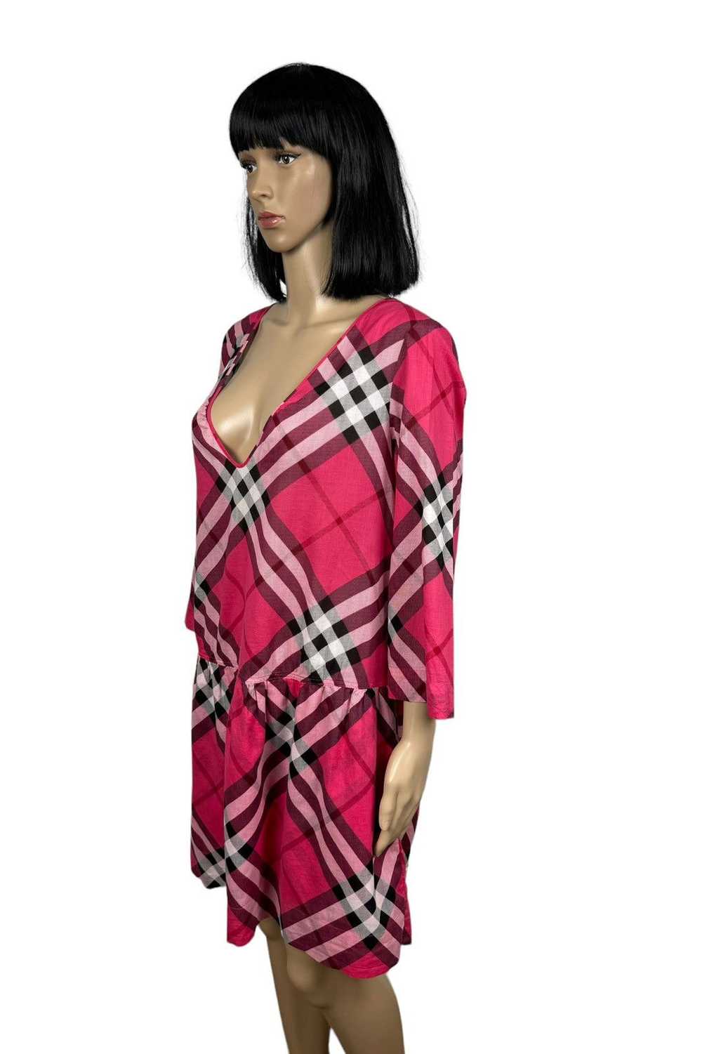 Burberry Burberry Brit Checkered Cotton Dress siz… - image 5