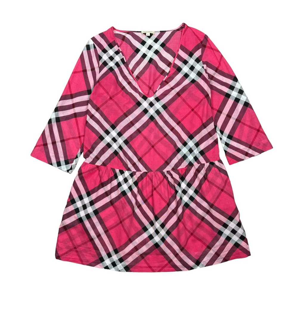 Burberry Burberry Brit Checkered Cotton Dress siz… - image 9