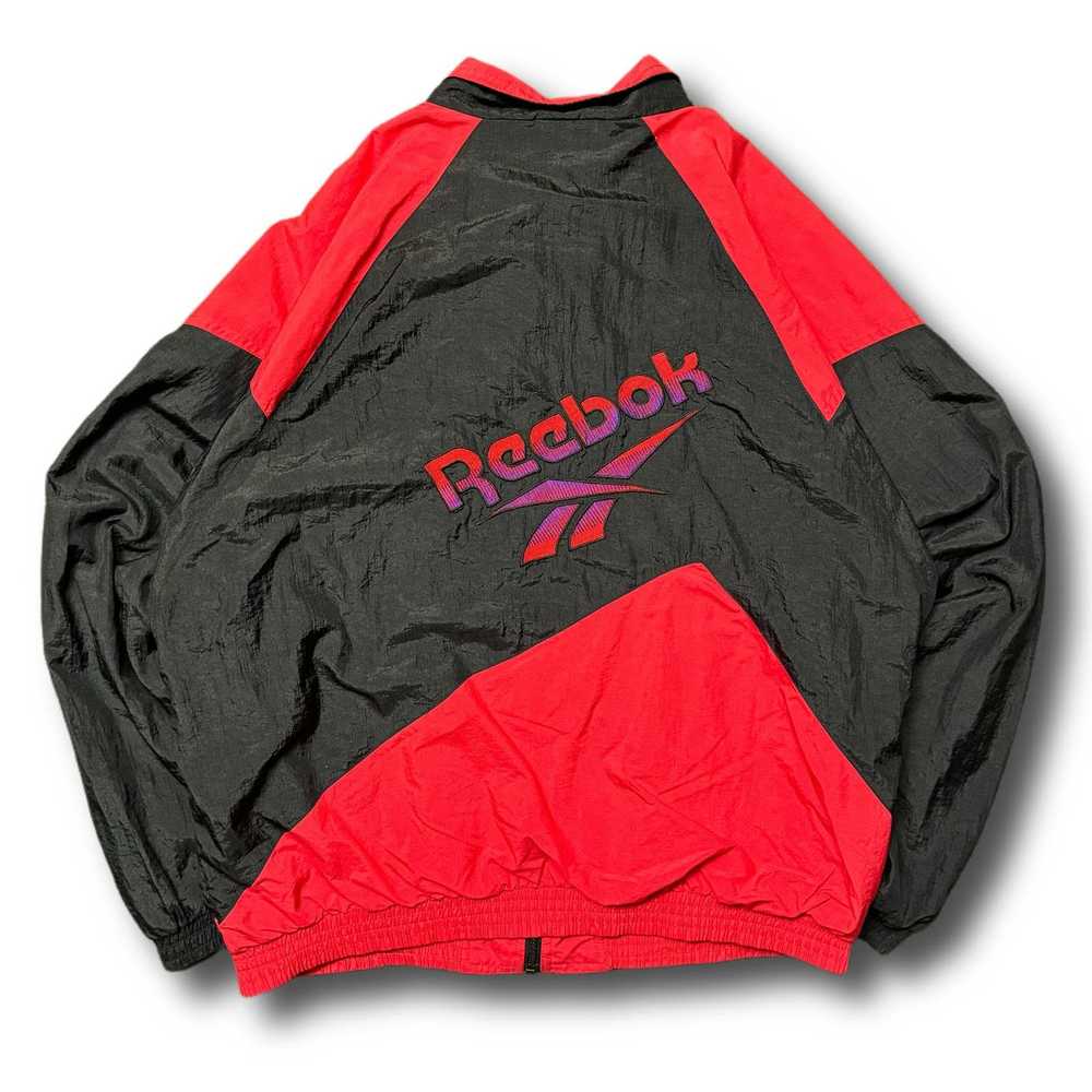 Reebok Reebok 90s Vintage Red Black Windbreaker T… - image 4