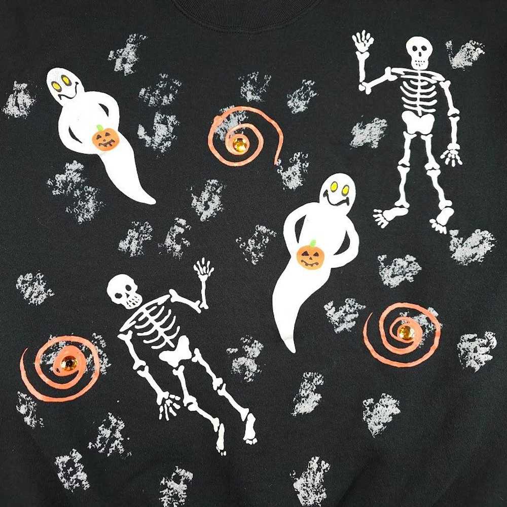 Vintage Vintage Halloween Sweatshirt Mens Size La… - image 2