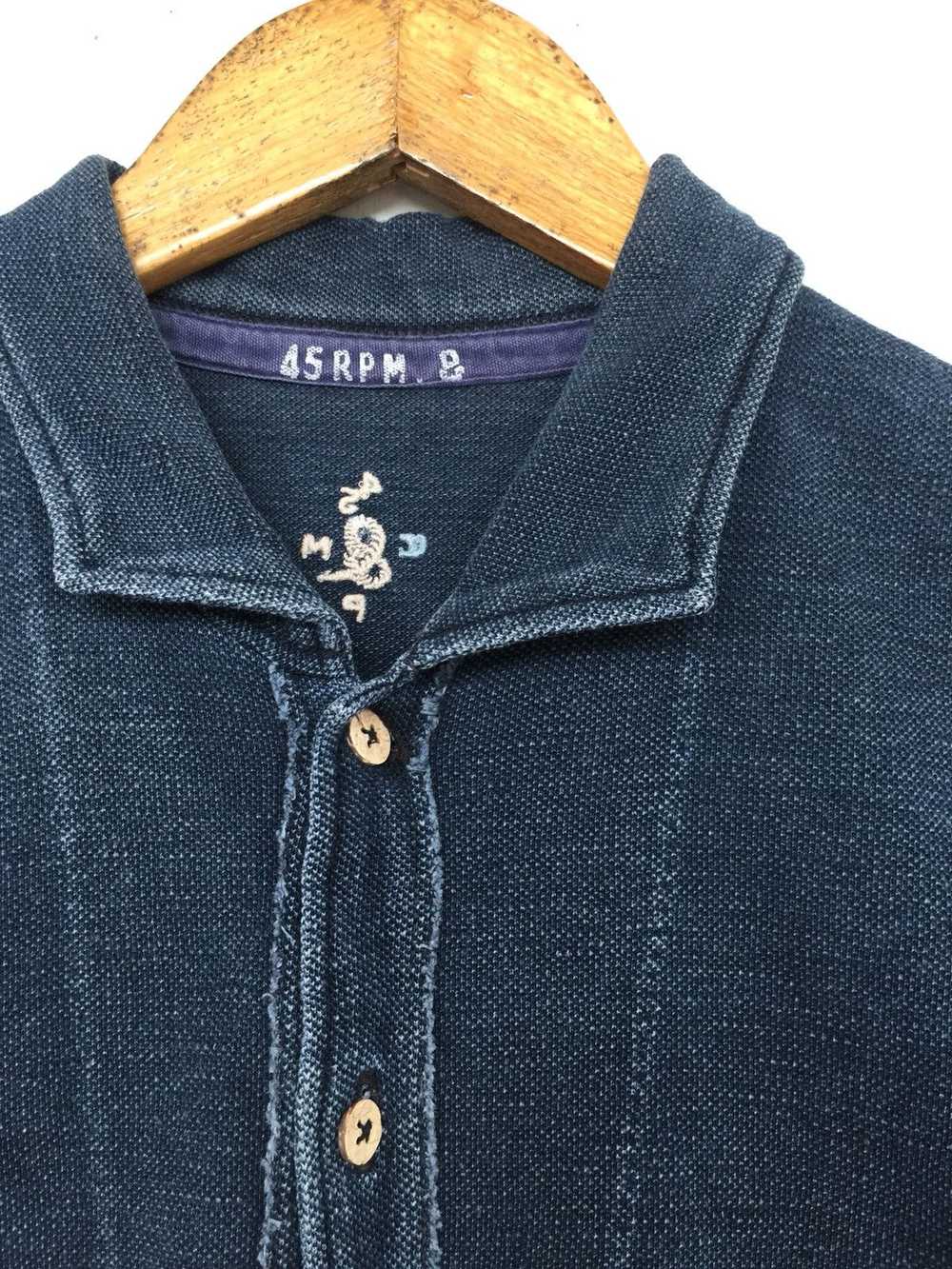 45rpm × Indigo Vintage 45rpm Real Blue Indigo Shi… - image 3