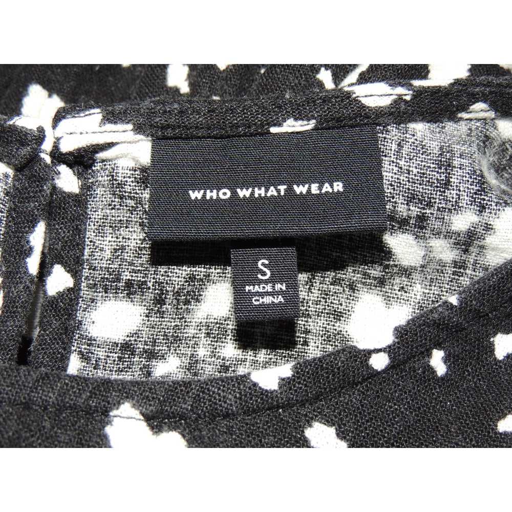 Other Who What Wear Black/Cream Print Linen Blend… - image 3