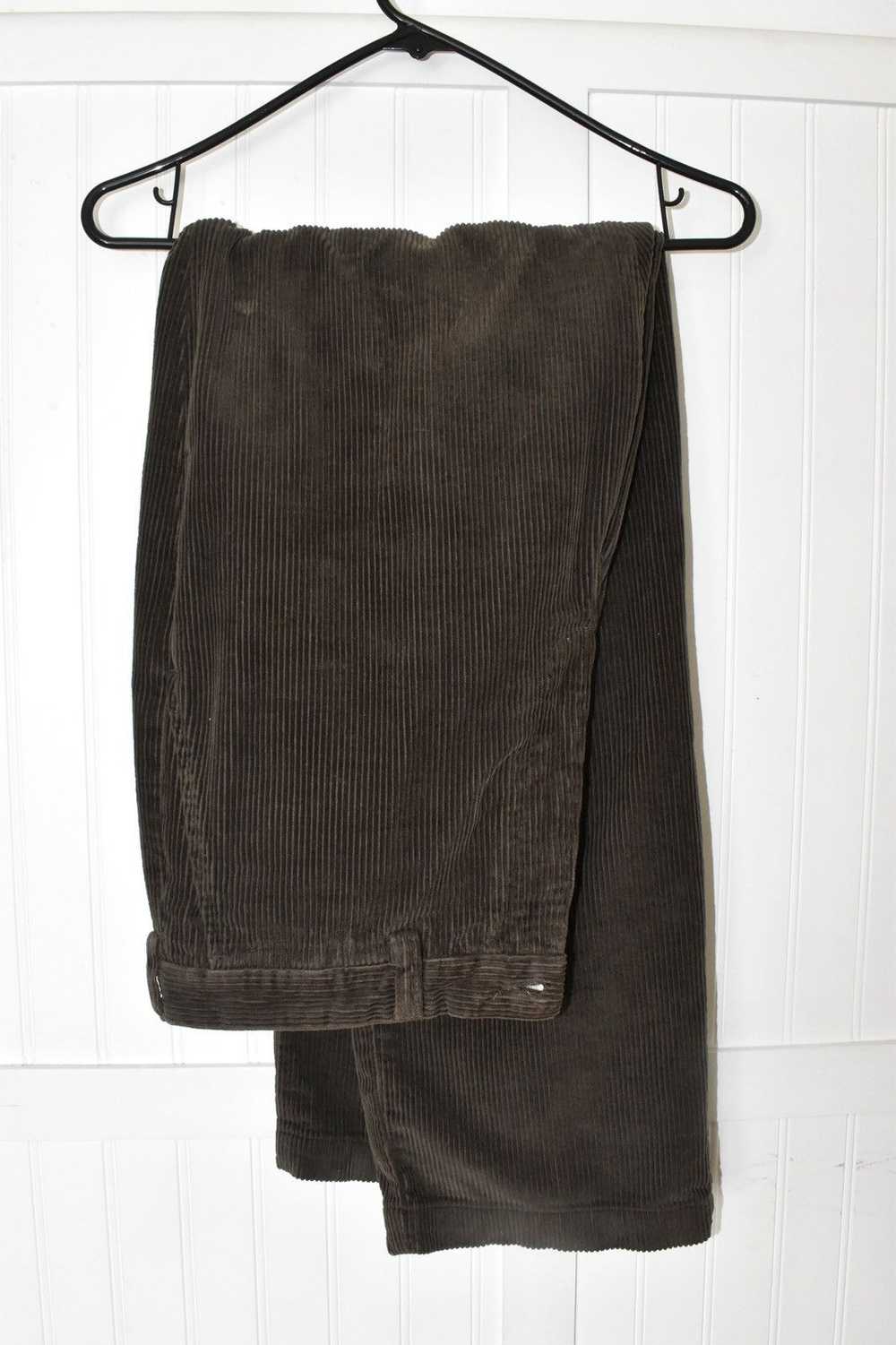 Vintage Brown Corduroy loose leg pants - image 1