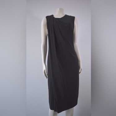 NWOT Alexander Wang Bi-Layer Ribbed shirt Sleeve tank Top Dress S Black  white