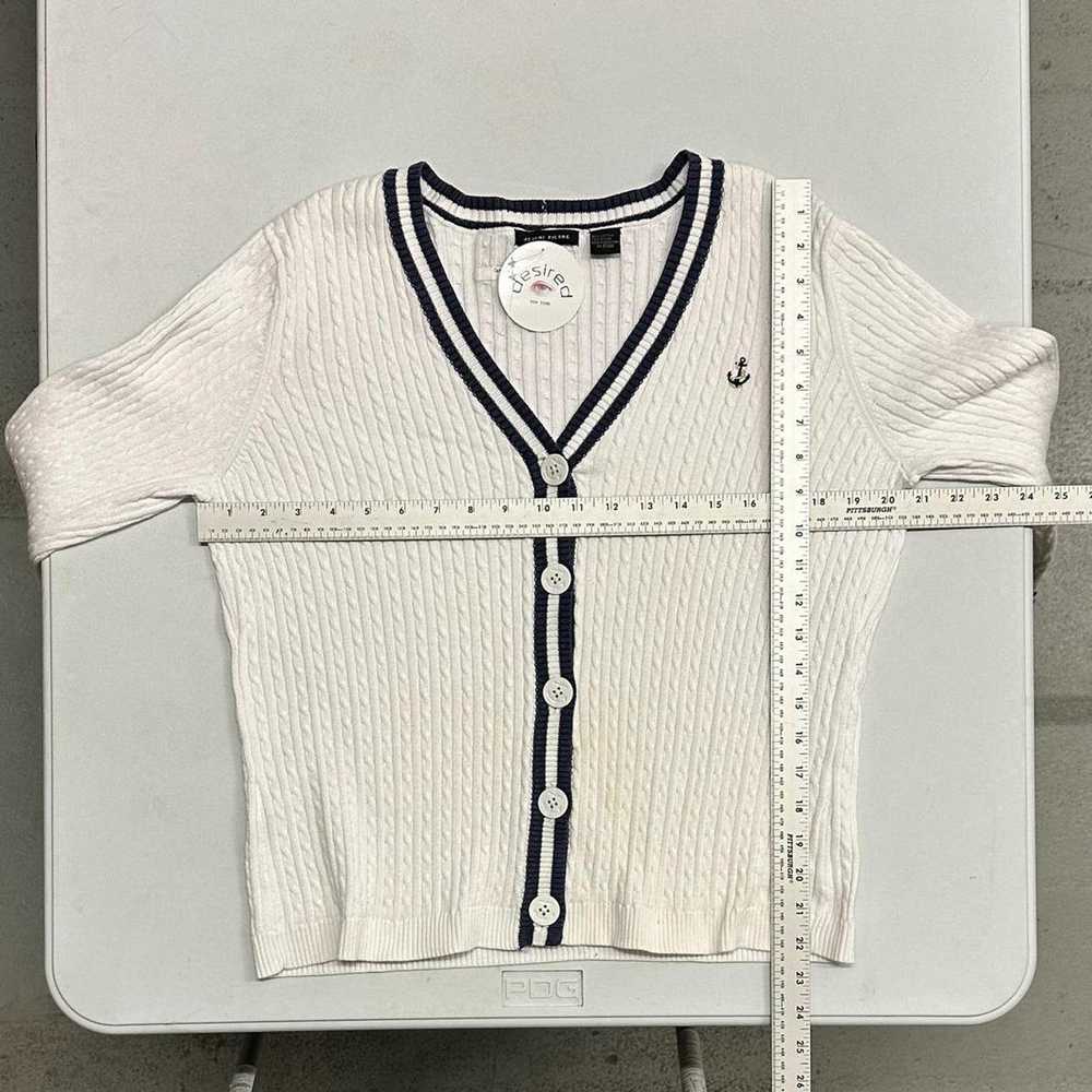 Vintage Vintage White Sailing Cardigan Sweater Wo… - image 7