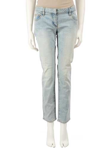 Balmain Blue Denim Washed Jeans