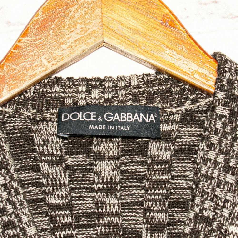 Dolce & Gabbana DOLCE & GABBANA Wool Knit Vneck S… - image 3