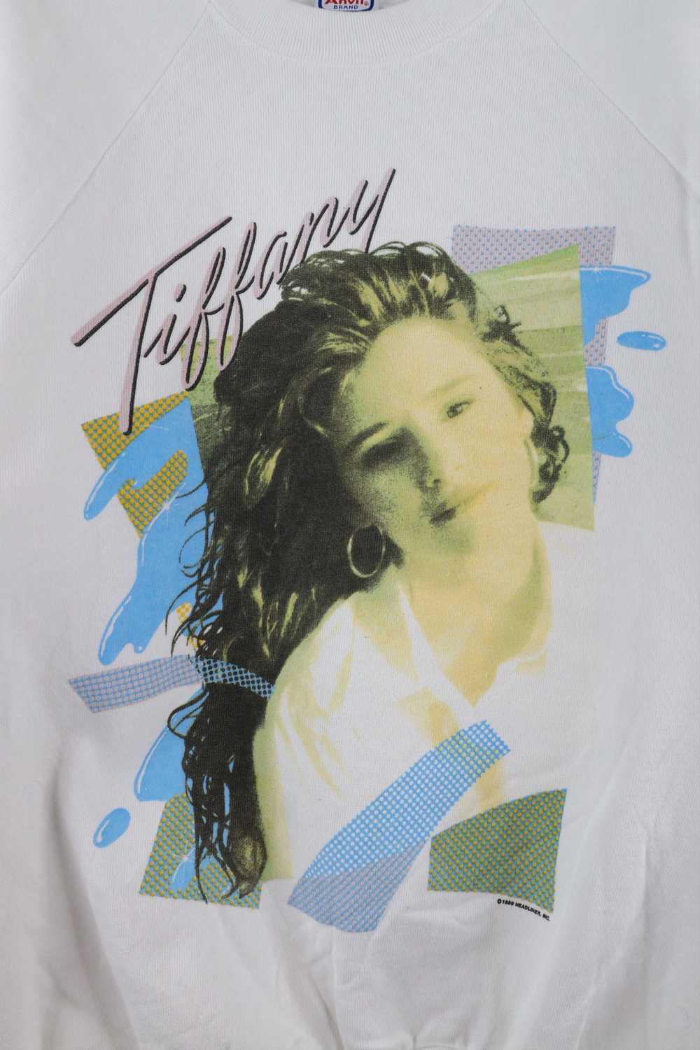 Vintage Vintage 80s Out Pop Band Tiffany Crewneck… - image 4