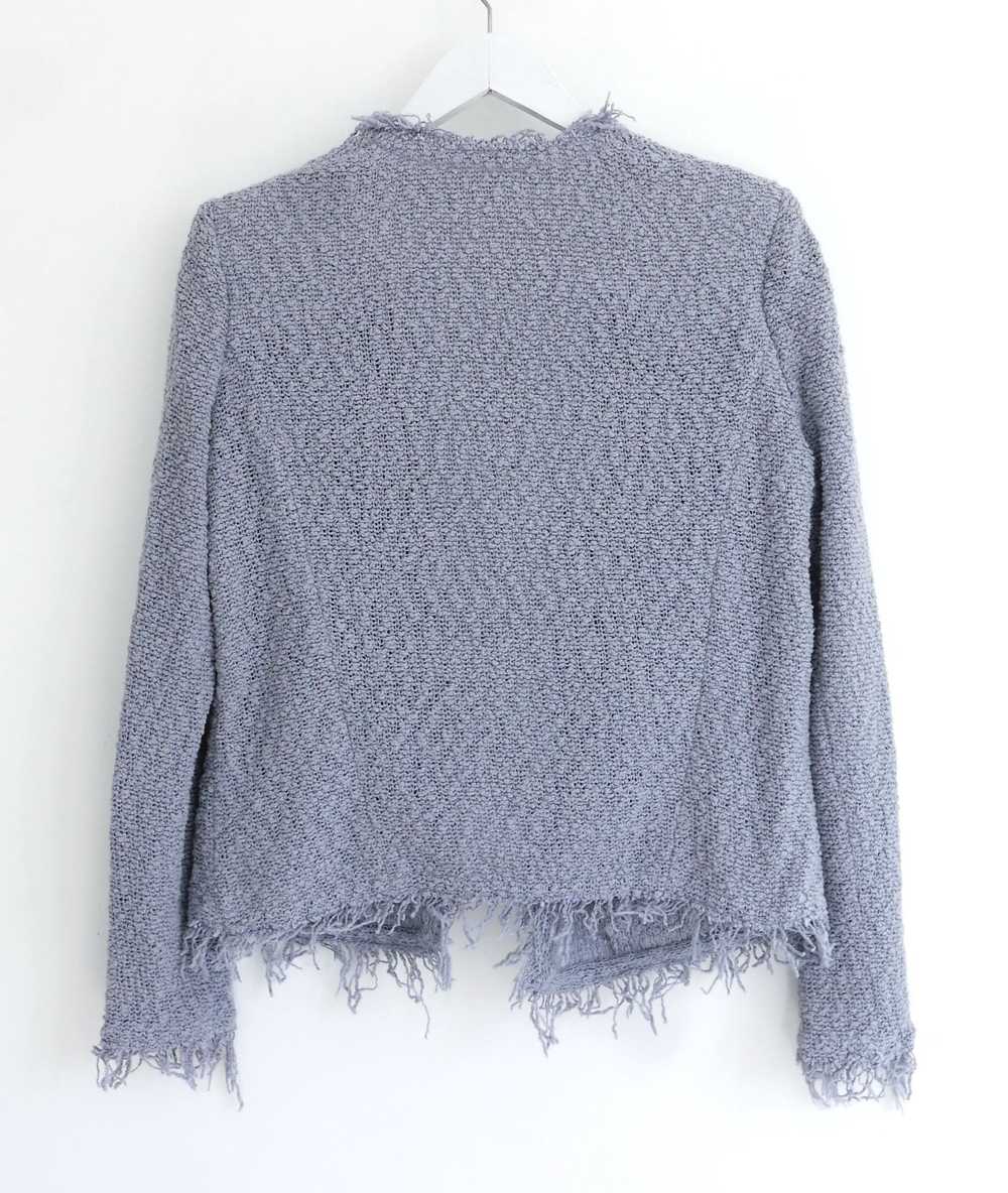 Iro IRO Shavani Pale Blue Cotton Tweed Jacket - image 4