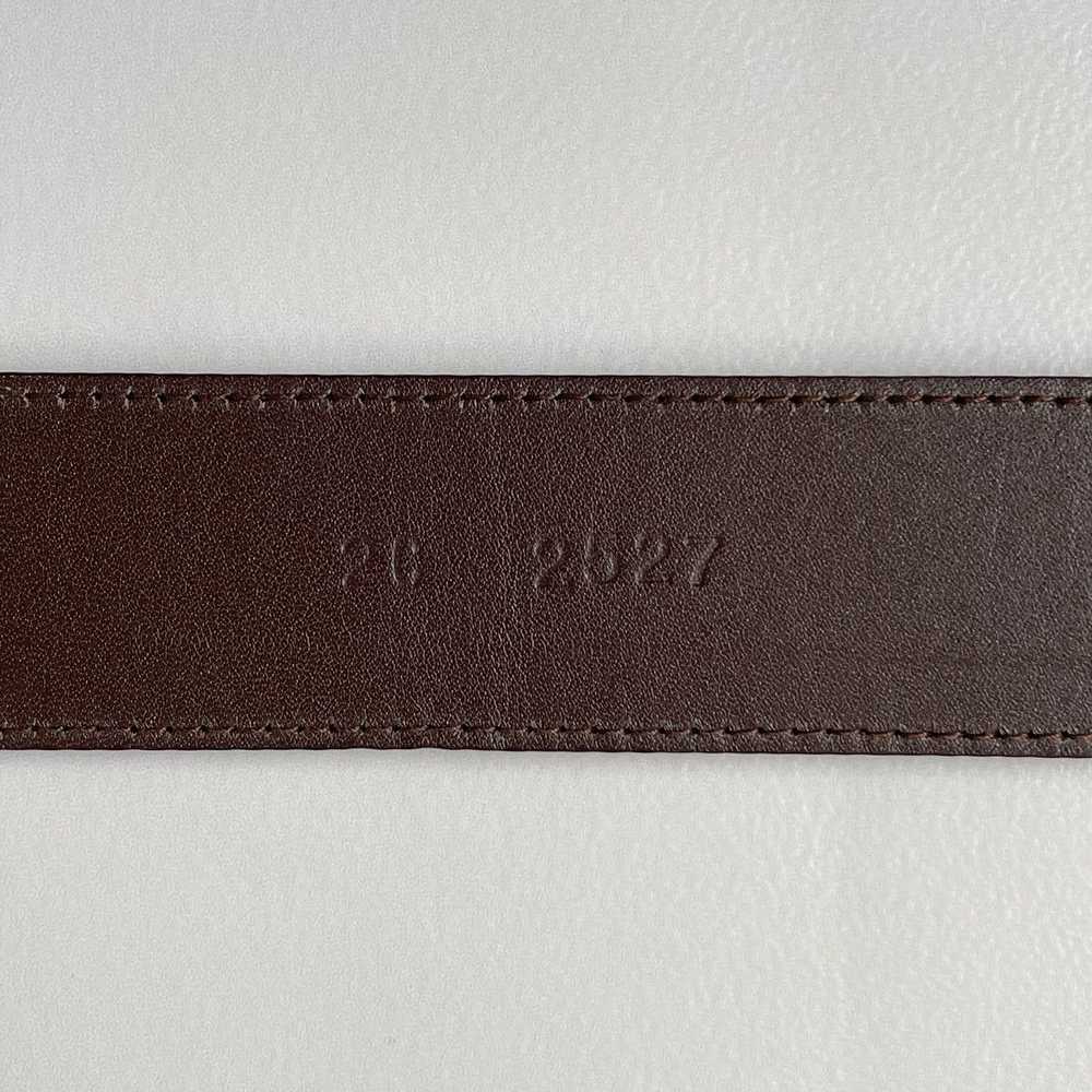Prada 3cm Brown Ostrich Leather Belt - image 10